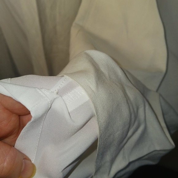 NWT 9 Nine West White Linen Lined Pants Crisp Size 10 Back Elastic Waist Band - Picture 11 of 11